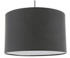 METROPOLIGHT 12380LS039 Suspension cylindre, Texture, E27, 60 W, Gris/Anthracite