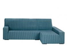 Housse élastique pour canapé Chaise Longue Bras Droit 32x42x17 cm Bleu
