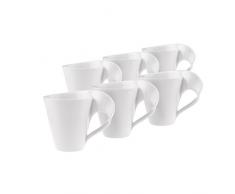 Villeroy & Boch 10-2484-9651 Tasse à café, Porcelaine, WeiÃ, 36,7 x 21,8 x 14,2 cm