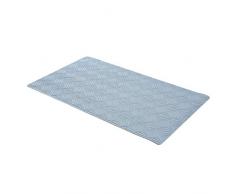 AmazonBasics Tapis de bain antidÃ©rapant, Vague, Bleu, 70 x 40 cm
