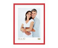 Deknudt Frames S43AL4 Cadre Photo Bois Rouge/Blanc 9 x 13 cm