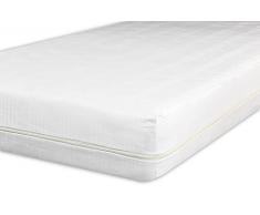 V.I.P. Very Important Pillow Sac Protège Matelas en Coton Jacquard Fasciato, Fermeture éclair sur 3 Côtés, Piazza et Demi