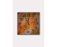 Bonamaison Horloge Murale en MDF, Multicolore, 30 x 30 cm