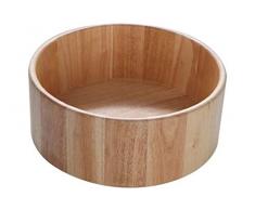 Cosy & Trendy 698256 SALADIER RUBBERWOOD Large D25,5XH10, Autre, Naturel