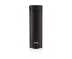 THERMOS Gobelet de Voyage Ultra lÃ©ger, Acier Inoxydable Silicone Plastique, Noir Mat, 470ml