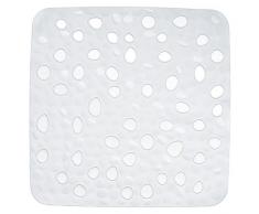 Kela 22140 Tapis de Douche Antidérapant PVC Blanc 53,5 x 53,5 cm