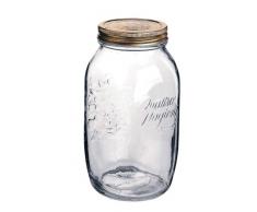 Dots 359920-MQ1 Stagioni Bocal 1 L 50 avec Caps, Verre, Transparent, 1 x 1 x 21 cm