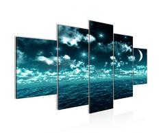 Tableau decoration murale Lac du paysage - XXL Impression sur Toile Salon Appartment 5 Parties - prÃªt Ã accrocher - 600153b