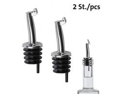 Westmark 46822280 Becs verseurs Gastro 2 piÃ¨ces avec clapet de Fermeture en PE/INOX, Acier Inoxydable, Multicolore, 6,7 x 3,2 x 2,5 cm