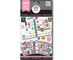 me & my BIG ideas The Happy Planner - Create 365-1829 Autocollants, Papier, Multicolore, 23 x 12.1 x 0.8 cm