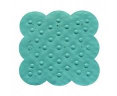 MSV Tapis Caoutchouc de Douche Bleu 54x54, Carbonate de Calcium