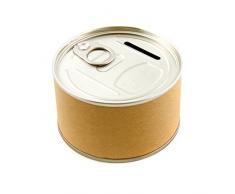 D.I.Y with Toga VPY002 Boîte tirelire à décorer Métal Kraft 8,5 x 5 x 8,5 cm