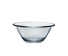 Bormioli 58170 0418454 Saladier empilable en Verre Mr CHEF-22 cm, Transparent, D 22CM
