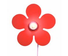 Niermann Standby 324 Marguerite Orangé Pastel Applique Murale pour Enfants Bois 40 Watts