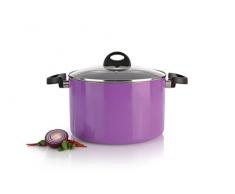 BergHOFF 3700146 Faitout avec Couvercle Aluminium forgÃ© Violet 24 cm
