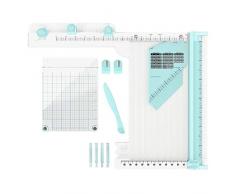 The Works All-In-One, 12 Pièces de Loisirs créatifs en Papier, Il Comprend un Massicot, Outil de Scoring, Perforatrice, Gland Métier à Tisser, Plate-Forme DâEstampage, Perforatrice des Coins