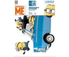 IMAGICOM wallmin01Â Minion Sticker dÃ©coratif Mural, modÃ¨le Car, PVC, Multicolore, 0,1Â x 49Â x 68.5Â cm