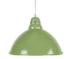 Tosel 14232 Bacino RoulÃ© Suspension Tope TrouÃ©e/RepoussÃ©/Bord RoulÃ© Acier Vert Kaki 44 x 44 x 90 cm