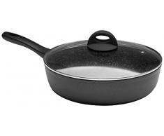 Ibili 440324 Sauteuse avec Couvercle Aluminium/Inox/Verre 24 cm