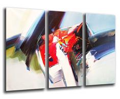 Tableau Moderne Photographique, Impression sur bois, Image dart abstrait, 97 x 62 cm, ref. 26156