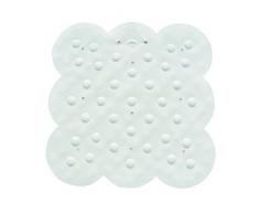 MSV Tapis Caoutchouc de Douche Blanc 54x54, Carbonate de Calcium