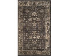 Safavieh Tapis dinspiration Vintage, Tissé Fibre de Viscose douce Tapis en Anthracite Doux, 90 X 150 cm