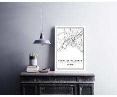 Bonamaison DÃ©coration Murale en Toile, Multicolore, 50 x 70 cm