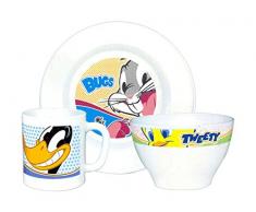 Bormioli-Service de Table Vaisselle pour Enfant-Looney 3p.