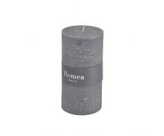 HOMEA 6BPC020GF Bougie Cylindrique Paraffine Anthracite 6,8 x 6,8 x 13 cm
