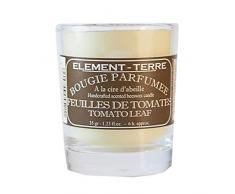 ELEMENT-TERRE Bougie Parfumée 35 Grammes, 8 Heures Parfum Feuilles De Tomates