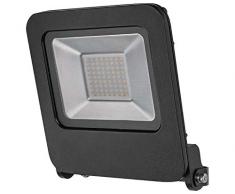 Radium Plafonnier LED Downlight Slim 18 W, 1500 lumens, plat et rond, 208 mm, 3000 K blanc chaud, IP20, moulé par injection en aluminium Noir