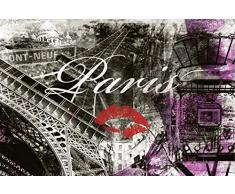 Scenolia Tableau sur Toile Paris 60 x 40 cm | déco Murale 100% Fabrication française