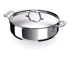 Bekaline 12066284 Chef Cocotte 2 anses + Couvercle en acier inoxydable 28 cm