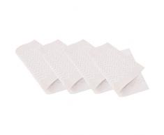 Venilia Set de table tressÃ© WAVES WHITE, 45 x 30 cm, 4 pcs, antidÃ©rapant rÃ©siste Ã la chaleur et fait, Vinyle, 59015