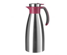 Emsa 514501 SOFT GRIP Pichet isotherme, fermeture Quick Tip, 1,5 Litre, 100% hermétique, framboise