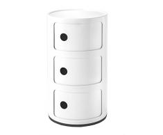 Kartell 4967/03 COMPONIBILE Table de chevet, blanc