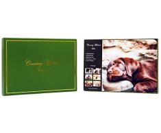 COUNTRY MATTERS Labrador Sets de Table, Plis de Carton en liège, Multicolore, 33 x 23 x 4 cm