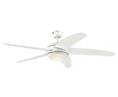 Westinghouse 7207040 Ventilateur de Plafond, Métal, 55 W, Blanc, 132 x 132 x 36 cm