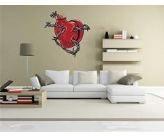 pinkelephant Autocollant Mural Misc2-hearts2 â Crazy Terrifiant CÅur â Sticker Mural 58 x 59 cm