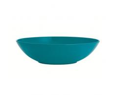 Zak Designs 0412-0326 Assiette, mélamine, Bleu Aqua, 21 x 21 x 4 cm