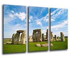 Tableau Moderne Photographique, Impression sur bois, Paysage Dolmen de Stonehenge, 97 x 62 cm, ref. 26068