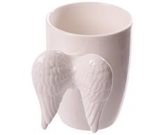 Puckator ANG140 Mug cÃ©ramique avec Anse-Design Ailes dange Blanches, Blanc, 12 x 8,5 x 11 cm