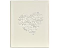 Innova Q9007129 Album Photo Traditionnel, 60 Pages 29x36 cm from The Heart, Carton, Ivoire, 36 x 29 x 6 cm