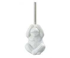 WENKO DIE BESSERE IDEE Brosse WC Monkey Dark Blanc