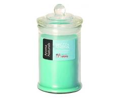 Candele D’Aurora Dafne - Bougie parfumée en Pot, Cire, Bleu, 6,1 x 6,1 x 11,7 cm
