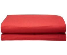Garnier Thiebaut Drap Plat, Coton, Rubis, 280x320 cm