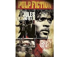empireposter 737991 Pulp Fiction Jules winnf IELD Affiche de Film cinéma Quentin Tarantino Uma Thurman John Travolta â Taille 61 x 91,5 cm, Papier, Multicolore, 91,5 x 61 x 0,14 cm