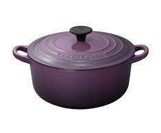 LE CREUSET 25001203402461 Cocotte Ronde 20cm Cassis, Fonte