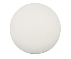 Reality, Lampe de table, Bahamas incl. 1 x LED,SMD,1,5 Watt,3000K,130 Lm. Plastique, Blanc, Corps: Plastique, Blanc Ã:25,0cm, H:22,5cm IP44,Interrupteur,EntrÃ©e USB de rechargement