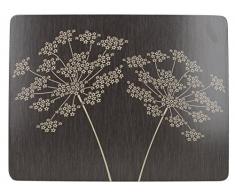 Set de 4/ pi/èces Multicolore Grand Creative Tops Champ Coquelicots Sauvages Premium de Sets de Table Envers en li/ège Bois
